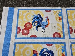 Bright & Early 4 Placemat Panel 23×44 Evelia for Wilmington Floral Rooster