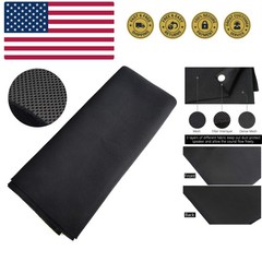 Speaker Grill Cloth Stereo Mesh Fabric for Speaker Repair, Black – 55 x 40 in…