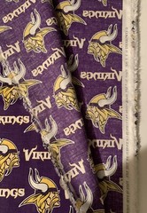 NFL Vikings 2013 #6456 Minnesota Vikings Fabric 59″ Wide by 40″ long