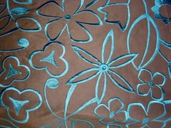 1Y Scalamandre H0 00070489 Parade Cobalt Embroidered Slik Upholstery Fabric