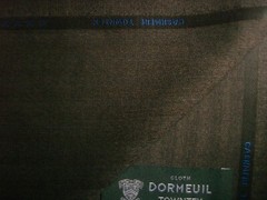 DORMEUIL 95%WOOL+5SHMERE SUITING FABRIC “CASHMERE TOWNTX”MADE IN ENGLAND-3.4m