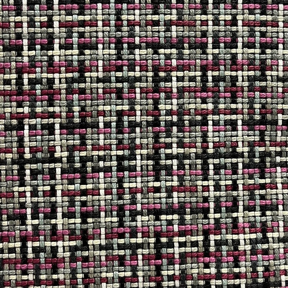 ROMO BLACK EDITION WOVEN PIXELATED UPHOLSTERY FABRIC QUANTA VERBENA 11.5 YDS