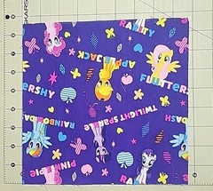 37 Precut My Little Pony Quilt Squares 8.5 X 8.5 Mixed Characters and Colors New