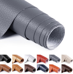 2 Yards Faux Leather Fabric 54″ Wide Vinyl Upholstery Fabric by the Yard 0.7MM T