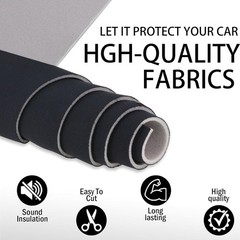 Black Mesh Headliner Fabric 96×60 with Foam Backing