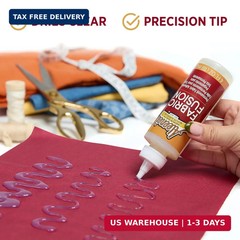 Aleene’s Fabric Fusion Glue 4 oz, Permanent and Washable Adhesive, No-Sew Fabric