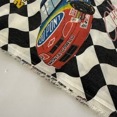 Vtg Nascar Jeff Gordon Quilt Cotton Fabric Monte Carlo Racing Dupont 69 x 45″
