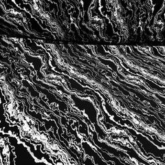 Black and White Marble Print Nylon Spandex Fabric 4 Way Stretch for Swimwear