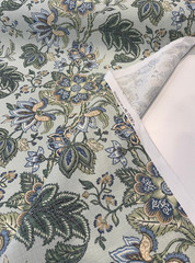 PK Lifestyles Flowering Seamist Jacobean Drapery Upholstery Fabric By The Yard