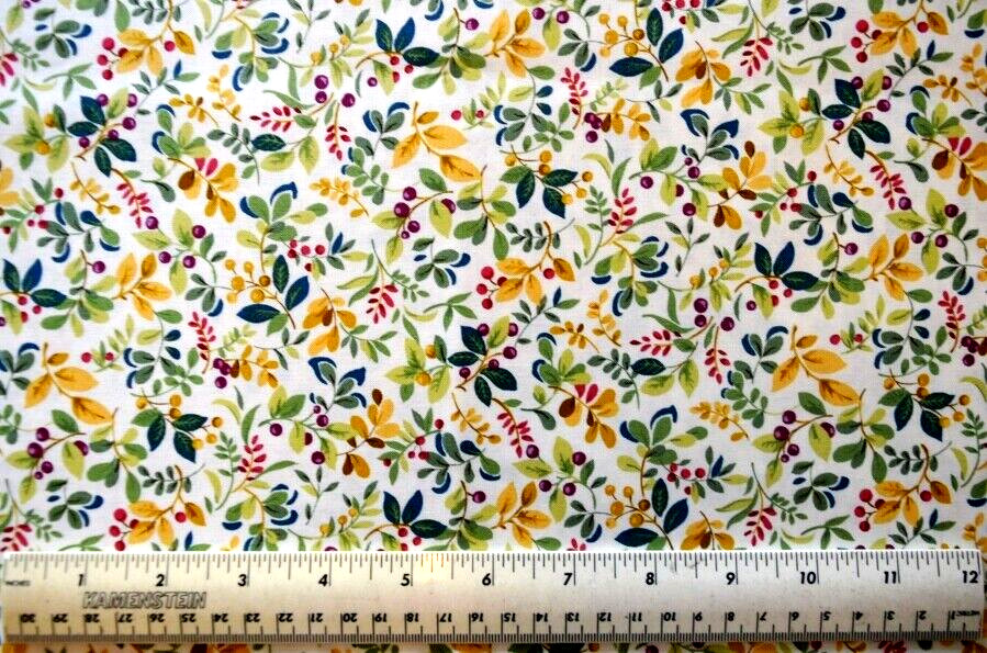 Red Rooster The Quilters Kitchen Collection plants 1/4 yard 100% cotton fabric