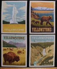 36.25″ X 43″ Panel Yellowstone National Park USA Travel Cotton Fabric D472.39