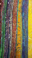 40-2″ MIXED colors, BATIK strips, quilt, cotton fabric-grab bag