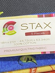 Creative Cuts Stax Cotton Fabric Multicolor 5 Pieces Floral 18 x 21 inch Cats