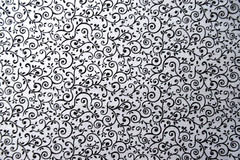 MDG Fabrics Black Florals and Swirls on White By the 1/4 yard cotton fabric