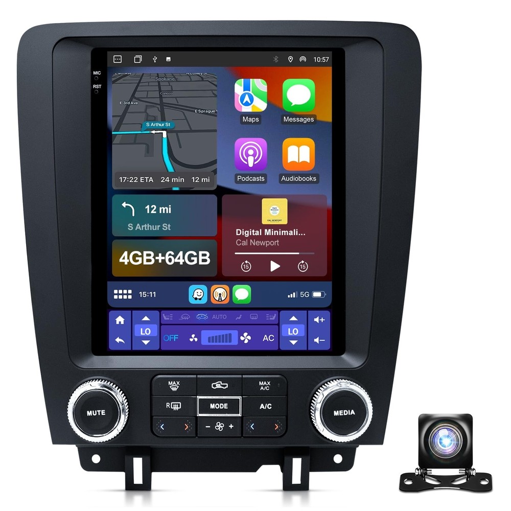 9.7″ Car Radio Upgrade for Ford Mustang 2010 2011 2012 2013 2014,Wireless Car…