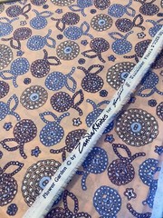 Peachy Pink Cotton Fabric Free Spirit Westminster Fibers Indigo BTY 44 Knitters