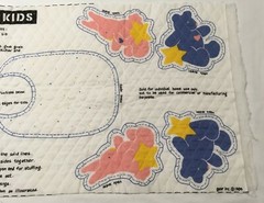 Gear Kids Bouncing Buddies Pre-Quilted Baby Bib & Crib Kicker Fabric Panel New