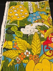 House ‘N Home Fabrics Animal Forest Jungle Drapery Fabric Multi Color 45″x21″