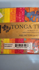 Tonga Treats~**42 PIECES 5″ X 5″ SQUARES QUILTING FABRIC**~Assorted~CELEBRITY