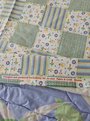 JoAnn FLANNEL FABRIC “MY TOY PATCH” Baby Themed Fabric 2.25 Yrds X 42″ Wide
