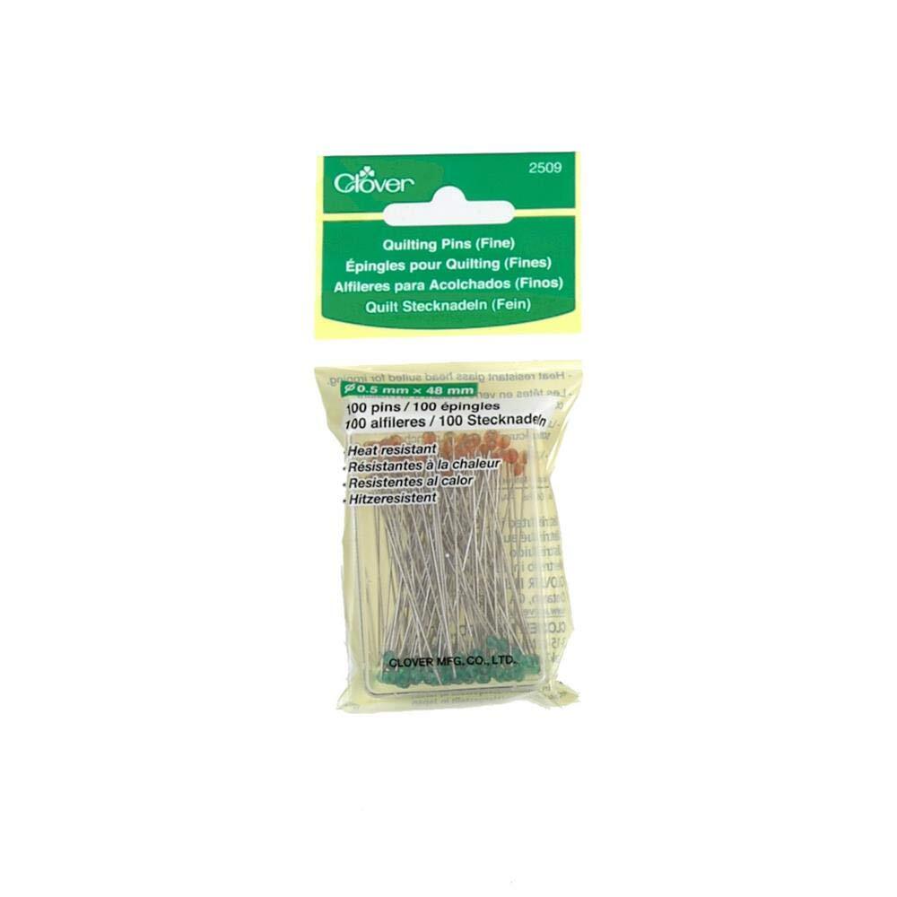 Silver Sharp Quilting Pins 100 Pack Fine Tip 48mm Perfect for Fabric Projects