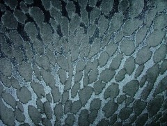 Animal Print Blue Plush Heavyweight Velvet Fabric Curtain Upholstery Cushion