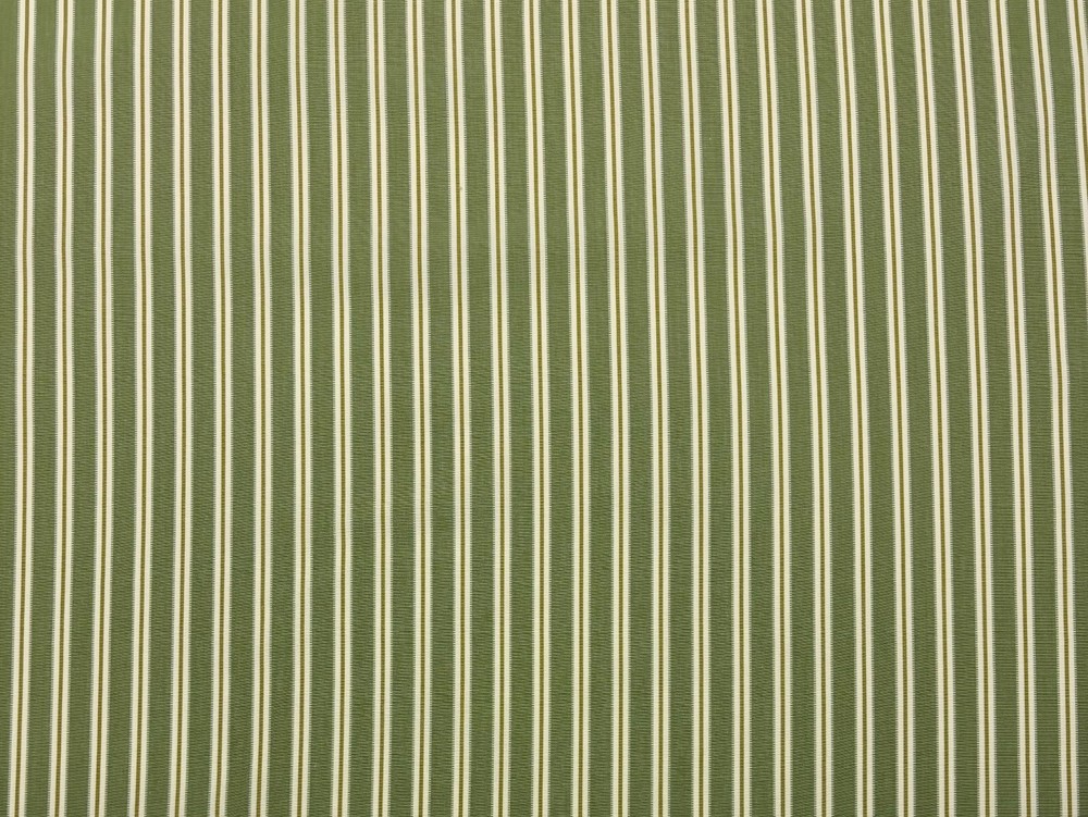 DONGHIA FLUTE STRIPE MOSS GREEN GOLD EXCLUSIVE FURNITURE FABRIC BY YARD 55″W
