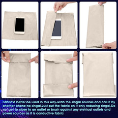 1 Roll 1 Roll Faraday Fabric 79″ X 42.5″ Emf Shield Protection Emf Blocker Fa…
