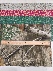 Fabric Scrap Bundle Cotton Quilting & Novelty Prints for Small Projects & Crafts