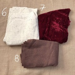 25pc Mixed Sized Couture Fabric Bundle Sewing Craft Vintage Dress Making