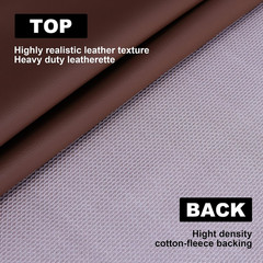 Faux Leather, Marine Vinyl PVC Leather for DIY Upholstery, Sofa Car Boat Seat Re