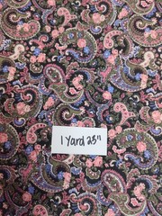 6 Different Cotton Fabric Pieces For A Total Of 10+ Yards Of Quality Fabrics