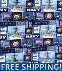 United States Navy Fleece Fabric – $$ Buy More – Save More $$ – #1097