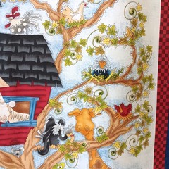 Henry Glass Whole Country Caboodle “Alphabet Zoo” Cotton Panel 43″ x 23″