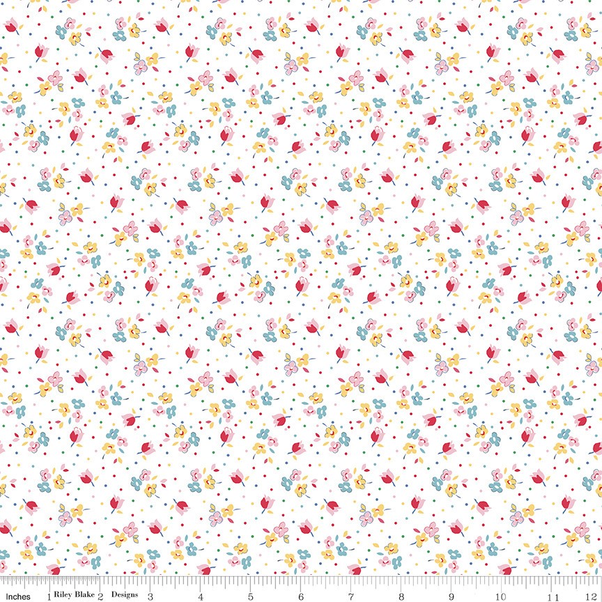 Simple Pleasures 16653 White Riley Blake AMERICAN JANE