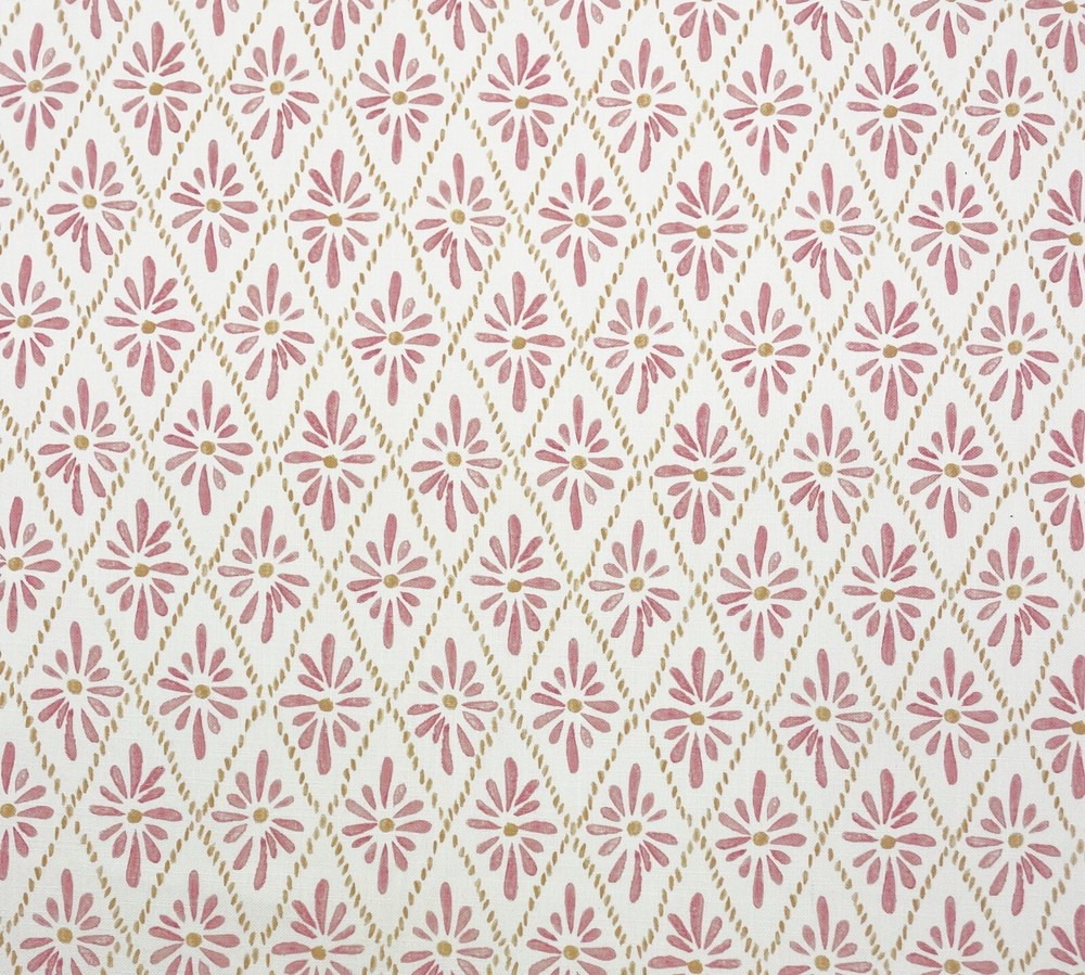 KRAVET MALINA AZALEA SOFT RED GEOMETRIC FLORAL MULTIPURPOSE FABRIC BY YARD 54″W
