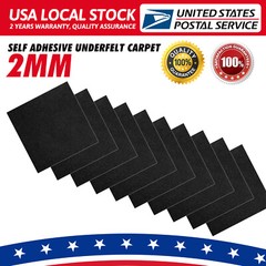 20XBlack Back Felt Sheets Fabric Sticky Self-Adhesive Water Resistant Craft 6X6″