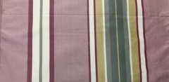 100% Silk fabric by Scalamandre, 54 inches wide, multi stripe