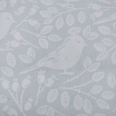Home Decor Fabric by Brothers & Sisters Cotton Grey and White Birds 3 Yards 45″w