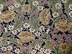 fabric ST JAMES floral 33″ x WOF RJR 2009 largest flowers 1.5X1.5″