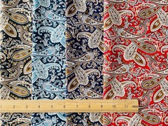 18×22 Quilting Cotton Fabric Bundles 8 PCS Paisleys Precuts for Sewing Craft