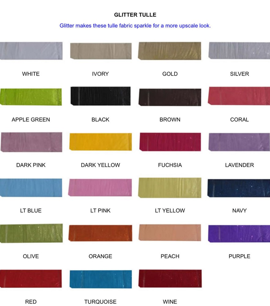 GLITTER Tulle Fabric Bolt 54″X15yds Wedding Bridal Party Decoration Tutu Craft