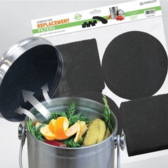 12 Pieces Counter Top Activated Carbon Compost Bin Filters – Extra Thick Indo…