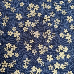 5PCS Cotton Pattern Fabric Fabric Bundles Small Flower Pattern Japanese Style Fa