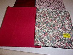 VINT/NEW (4 ) SHADES OF MAUVE FQ’S Cotton/Quilt/Sew Fabric 18 X 22 LT58