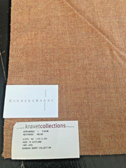 BARBARA BARRY Heathered in Melon 15 1/4 x 17 7/8″ Wool Fabric Sample