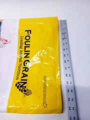 Empty Chicken Feed Woven Plastic Bag Sack Poulin Grain Crafts Art Repurpose
