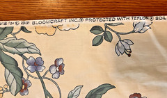 10 Yards VTG 1981 Floral Bloomcraft Travis Luther Decorator Fabric