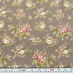 Windermere by Brenda Riddle for Moda Florals on Gray Cotton by the HALF YARD