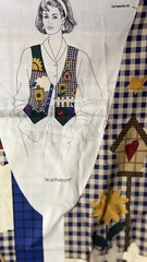 Vtg. Fabric Cut & Sew Panel “Springtime Vest” *VIP Dreamspinners *Size XS-L